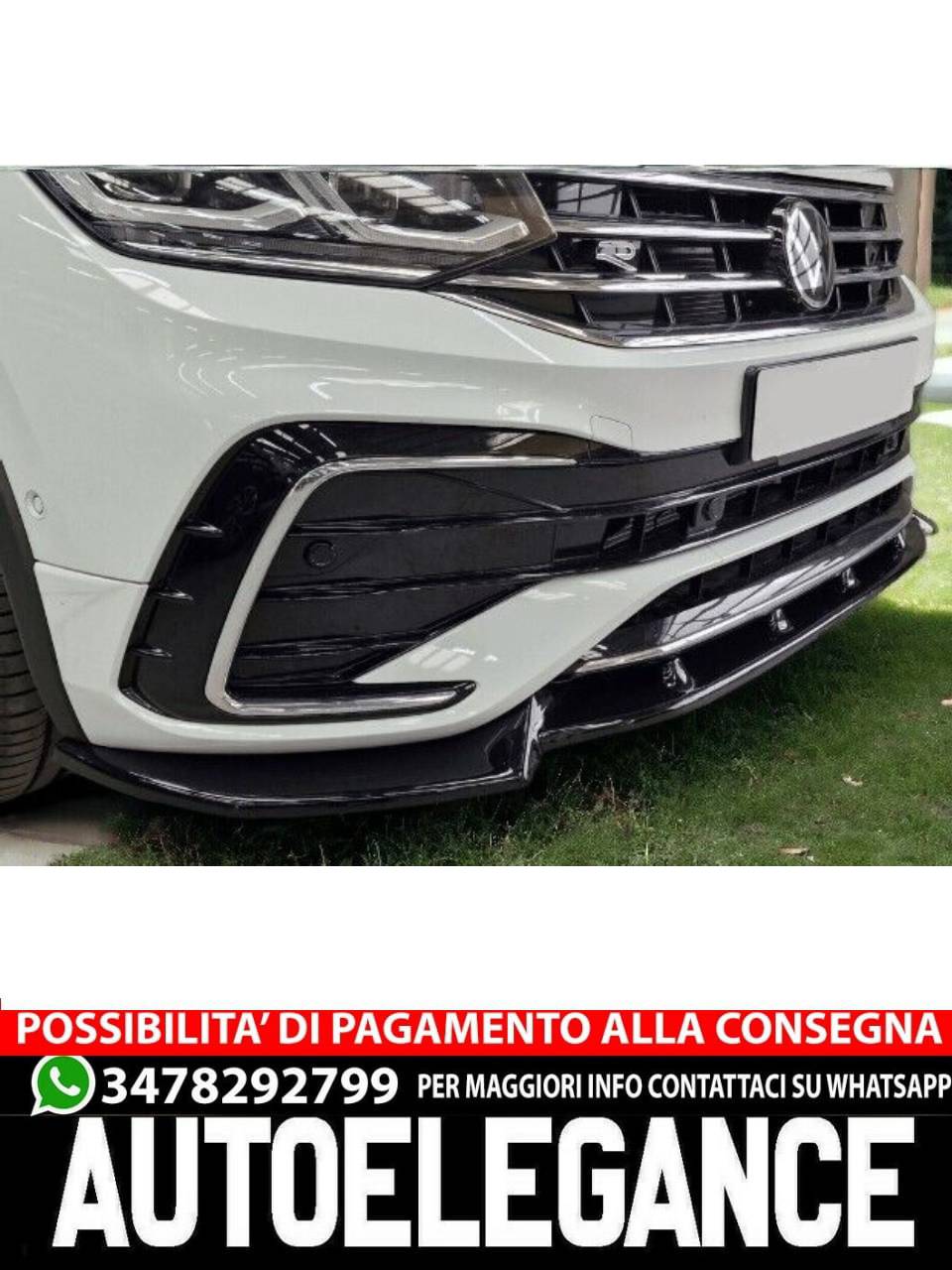 SPLITTER suitable for VW Tiguan MK2 R/R-Line Facelift 2020+ 