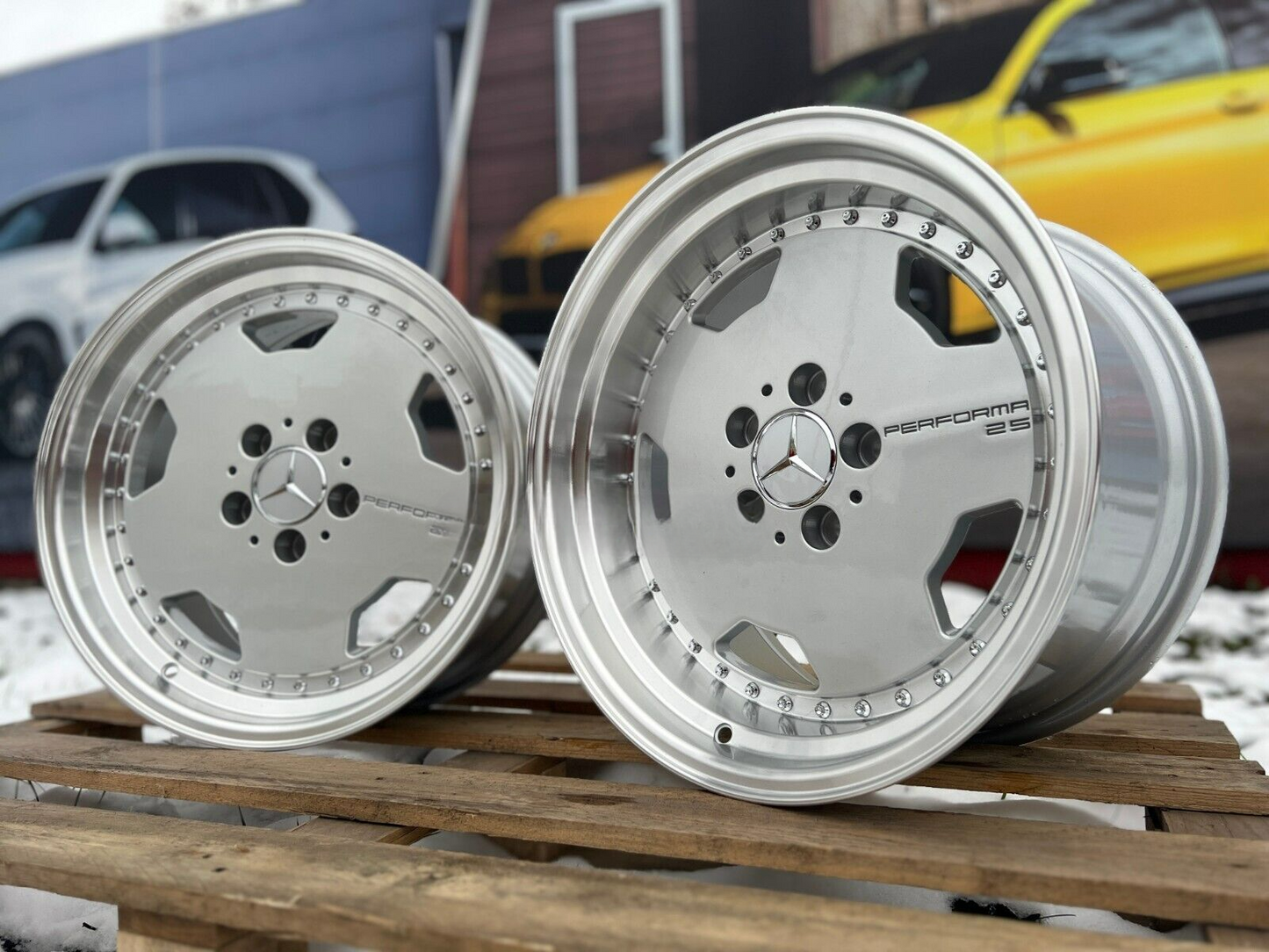 Suitable for Mercedes SL 17 inch 5x112 PERFORMA 25 AMG Monobloc Deep Dish Wheels 