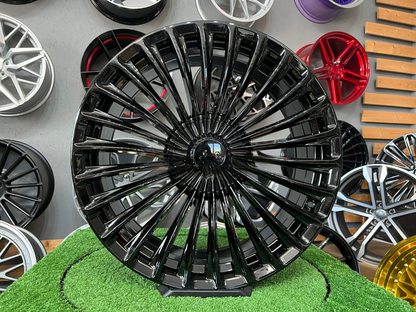 ADATTO per Mercedes Benz E S Classe 20 inch 5X112 Lusso maybach style Nero Ruote