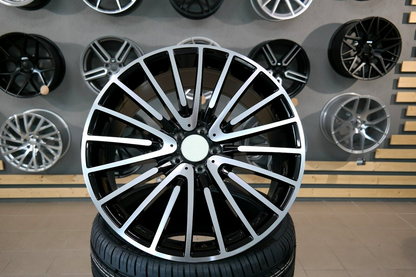 ADATTO per per Mercedes E S CLAS 20 inch 5x112 Stile AMG Multi Raggi Nero Ruote