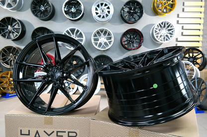 ADATTO per BMW 5 7 G Serie Audi Mercedes CERCHI IN LEGA 22 inch 5x112 HAXER HX036