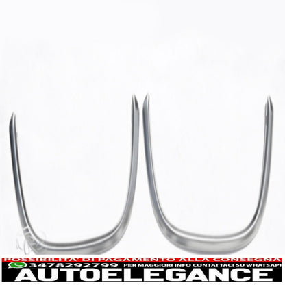 Chrome frame rear panels (for) driver seats for BMW