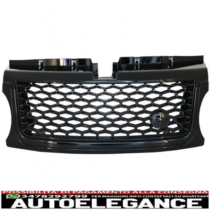 central grille and side air intakes group suitable for land rover sport l320 restyling (2009-2013) autobiography look all black edition