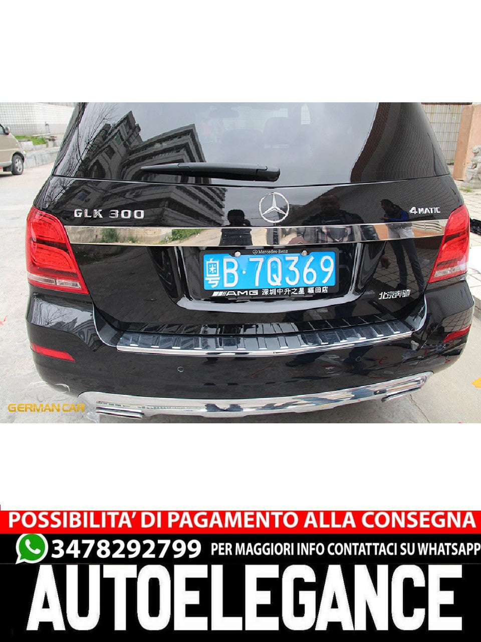 Per Mercedes X204 GLK classe acciaio inox cromo prestazioni decorative portellon