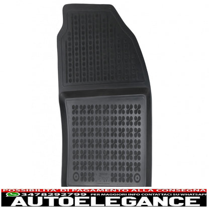 Black rubber floor mats suitable for Toyota Corolla Xii E210 (2018-up) sedan Station Wagon