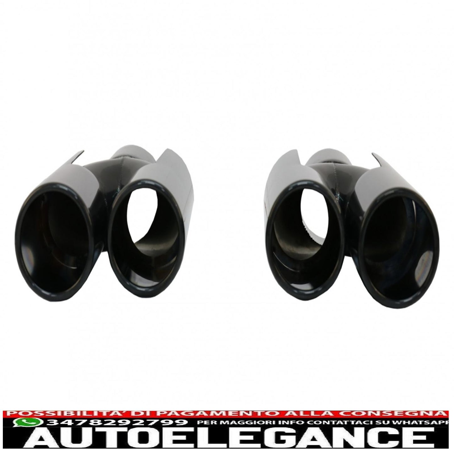 exhaust muffler tips suitable for bmw e60 e90 e92 e93 f10 f30 m3 m5 m6 piano black design 