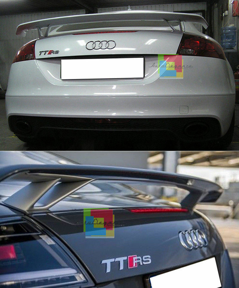 SPOILER POSTERIORE SUL COFANO LOOK TTS TTRS PER AUDI TT 8J 2006-2014 .-.