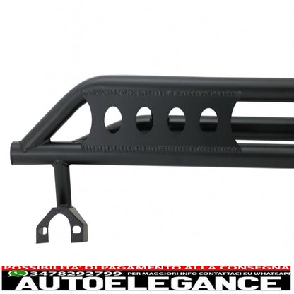 Running Boards Side Steps Nerf Bars Fit For Jeep Wrangler Rubicon JK (2007-2017) 4 Door Iron