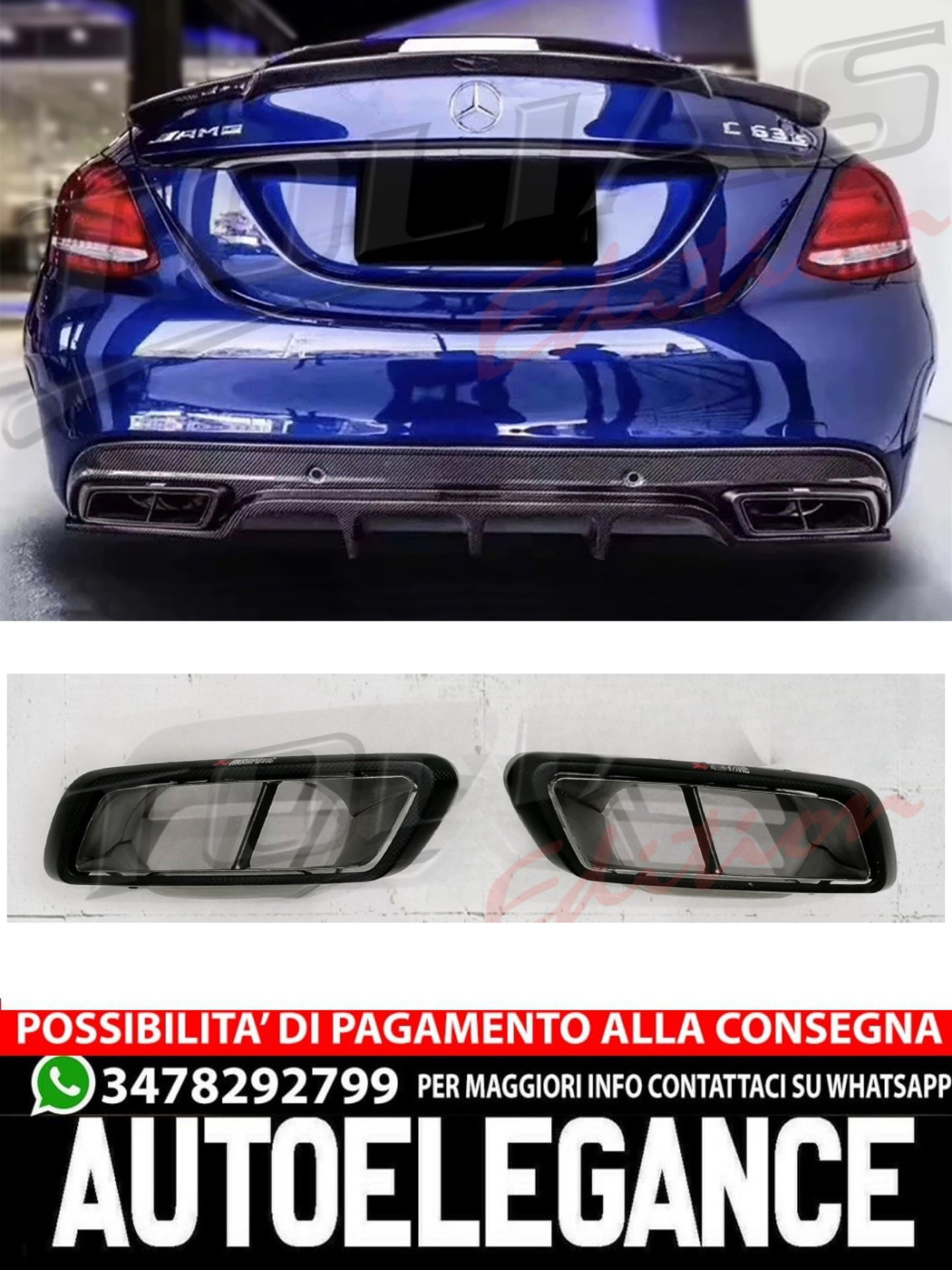 TERMINALI DI SCARICO DOPPI TIPO AKRAPOVIC COMPATIBILE PER ALFA ROMEO GIULIA