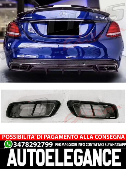 TERMINALI DI SCARICO DOPPI TIPO AKRAPOVIC COMPATIBILE PER ALFA ROMEO GIULIA