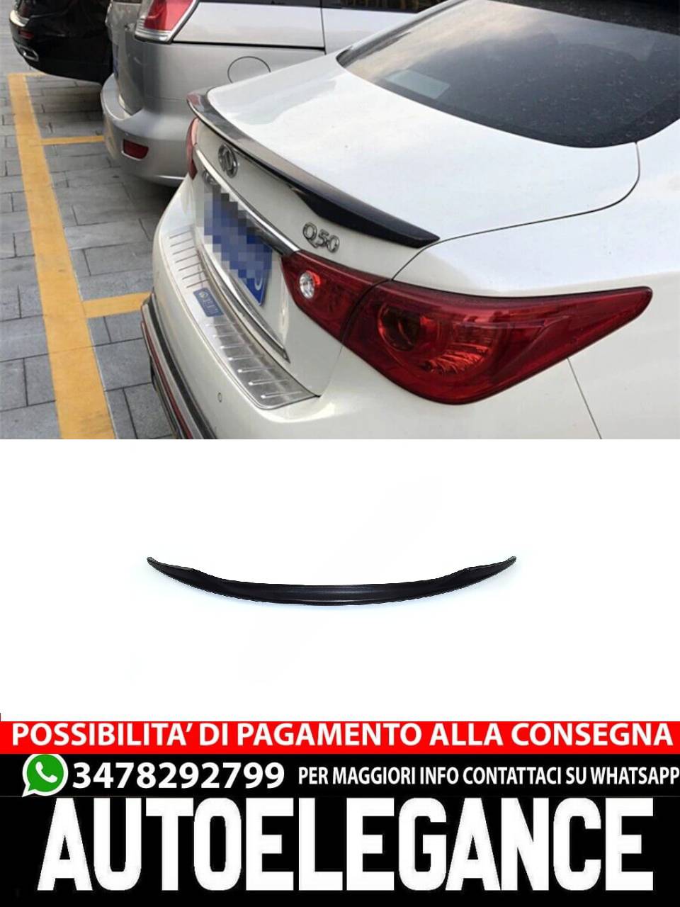 SPOILER adatto per INFINITI Q50 2013+