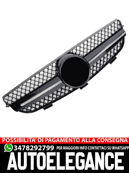 Griglia sportiva per Mercedes W209 CLK nero lucido AMG LOOK