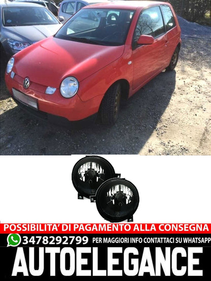 Headlight set for VW LUPO 6X 98- in black clear glass H4 LWR 