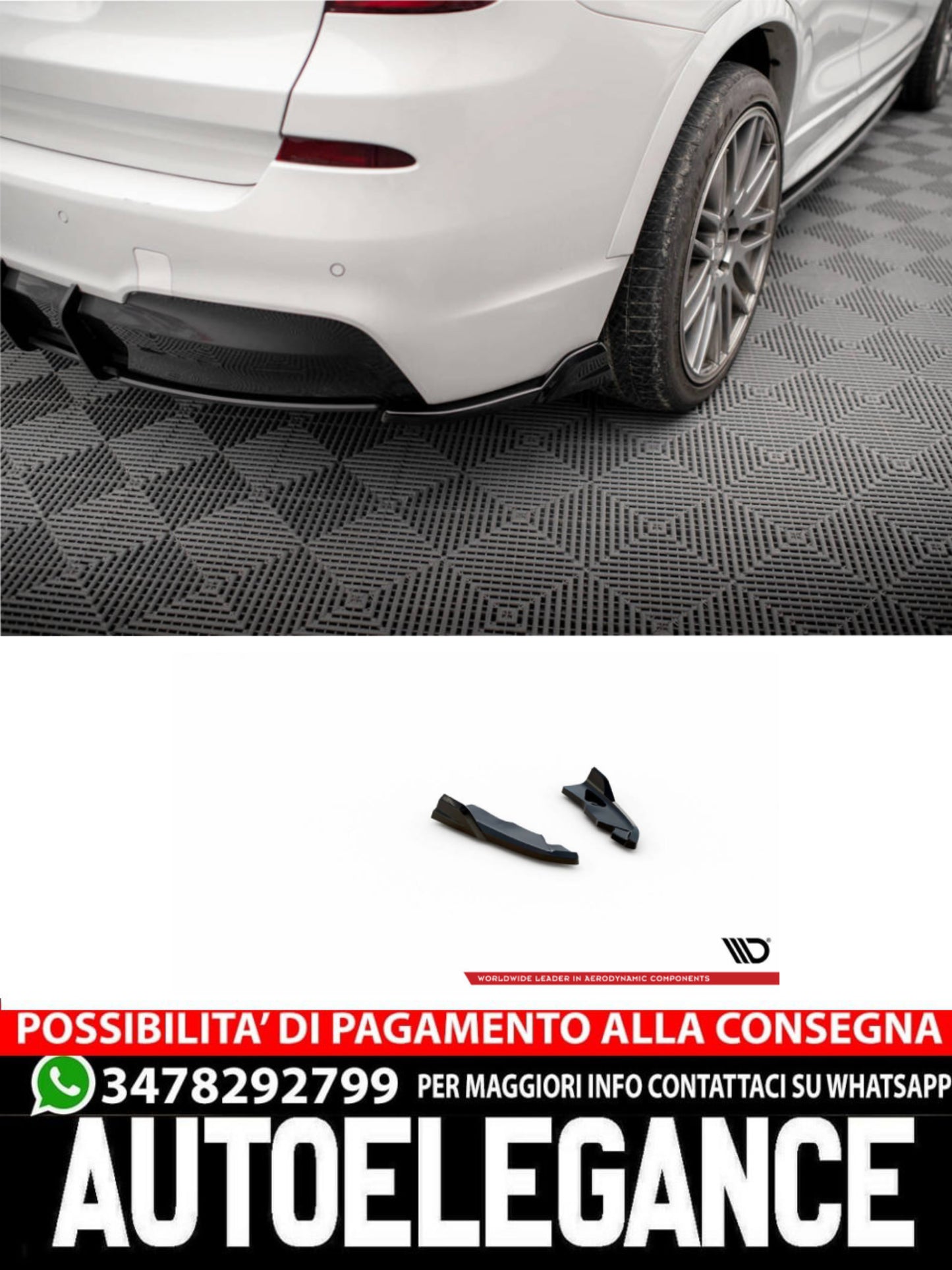 SPLITTER LATERALI POSTERIORI adatte per BMW X3 M-PACK F25  (2010-2014)