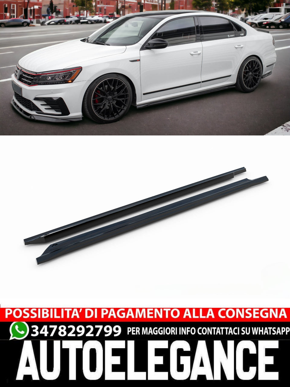 SKIRTS SUITABLE FOR VOLKSWAGEN PASSAT GT B8 FACELIFT USA 
