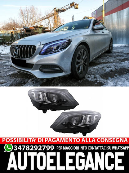 Multi-beam LED Headlights Suitable for Mercedes C-Class W205 S205 (2014-2018) LHD 