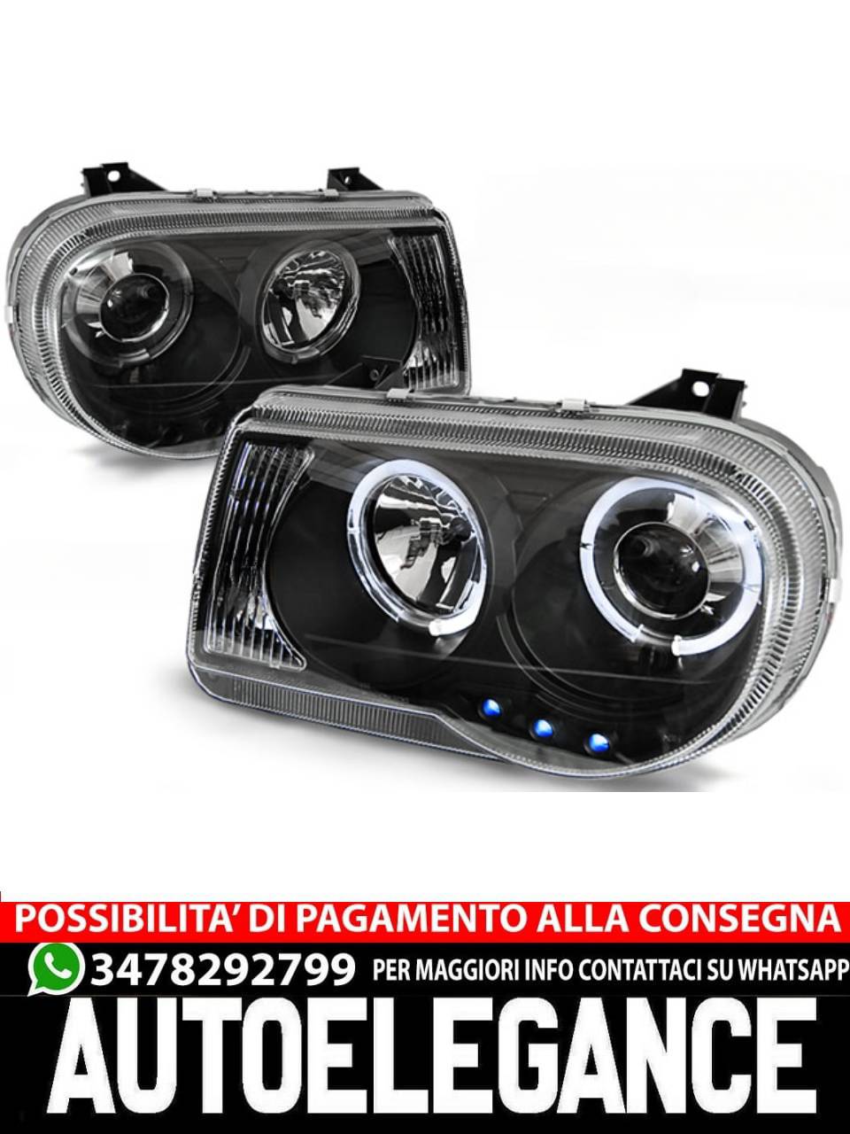 CHRYSLER 300C 05-10 ANGEL EYES BLACK 