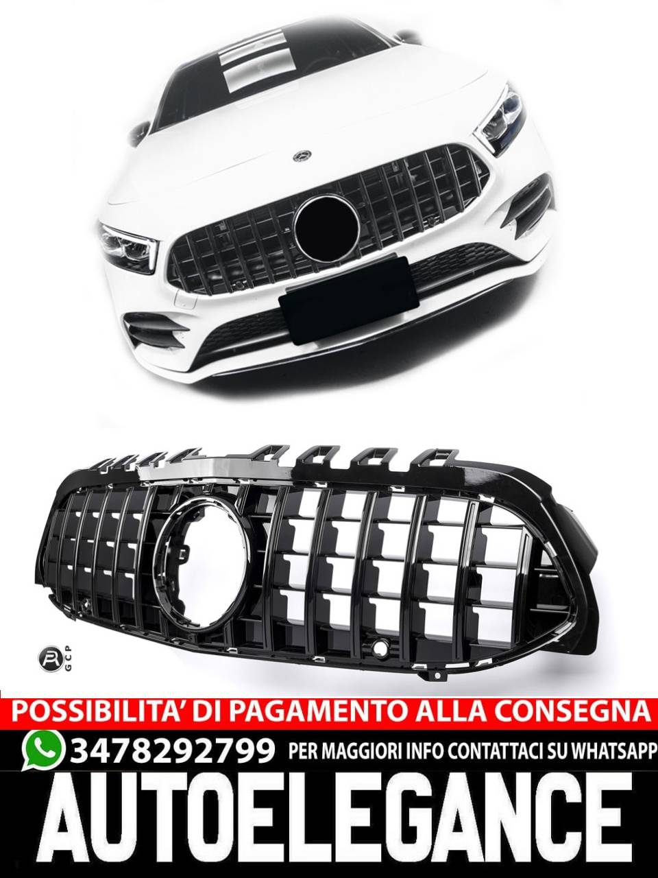 Griglia sportiva per Mercedes W177 V177 Classe A 360° PANAMERICANA AMG OPTIK