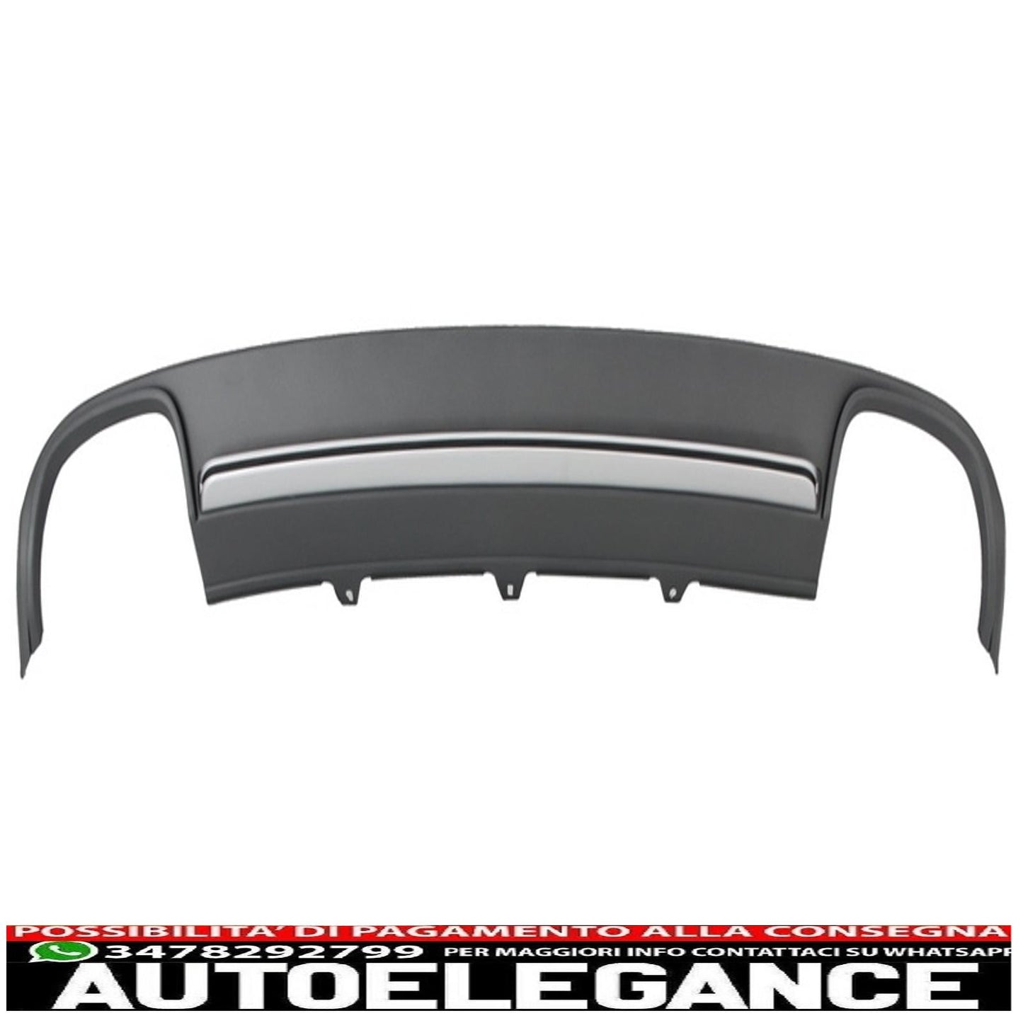 paraurti posteriore mantovana diffusore d'aria silenziatore di scarico adatto per audi a4 b8 pre restyling limousine avant (2008-2011) s4 design