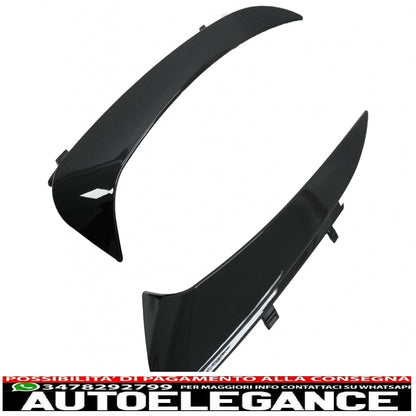 Alette paraurti posteriori alette laterali flic adatte per mercedes classe c c205 a205 (2015-2019) pianoforte nero AUTOELEGANCERICAMBI