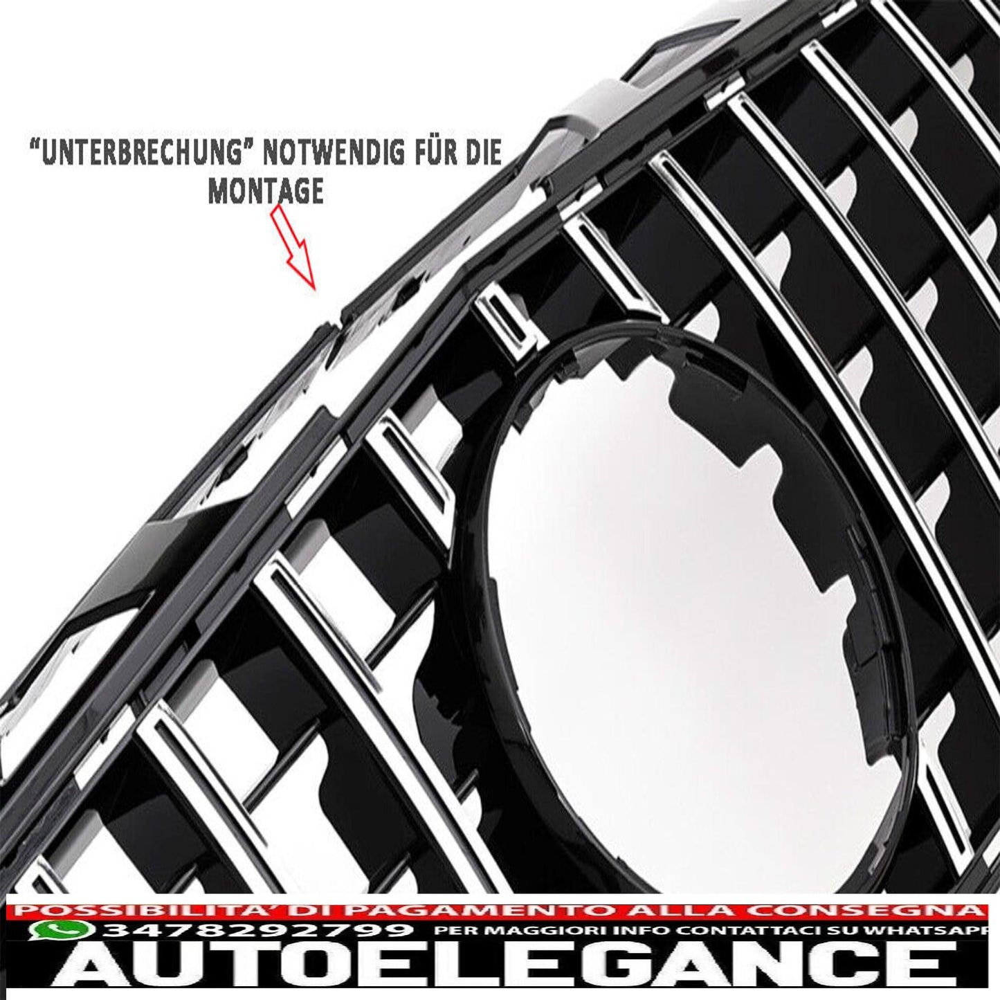Radiator Grille Sport Panamericana GT Grill For Mercedes W218 X218 CLS 11-14