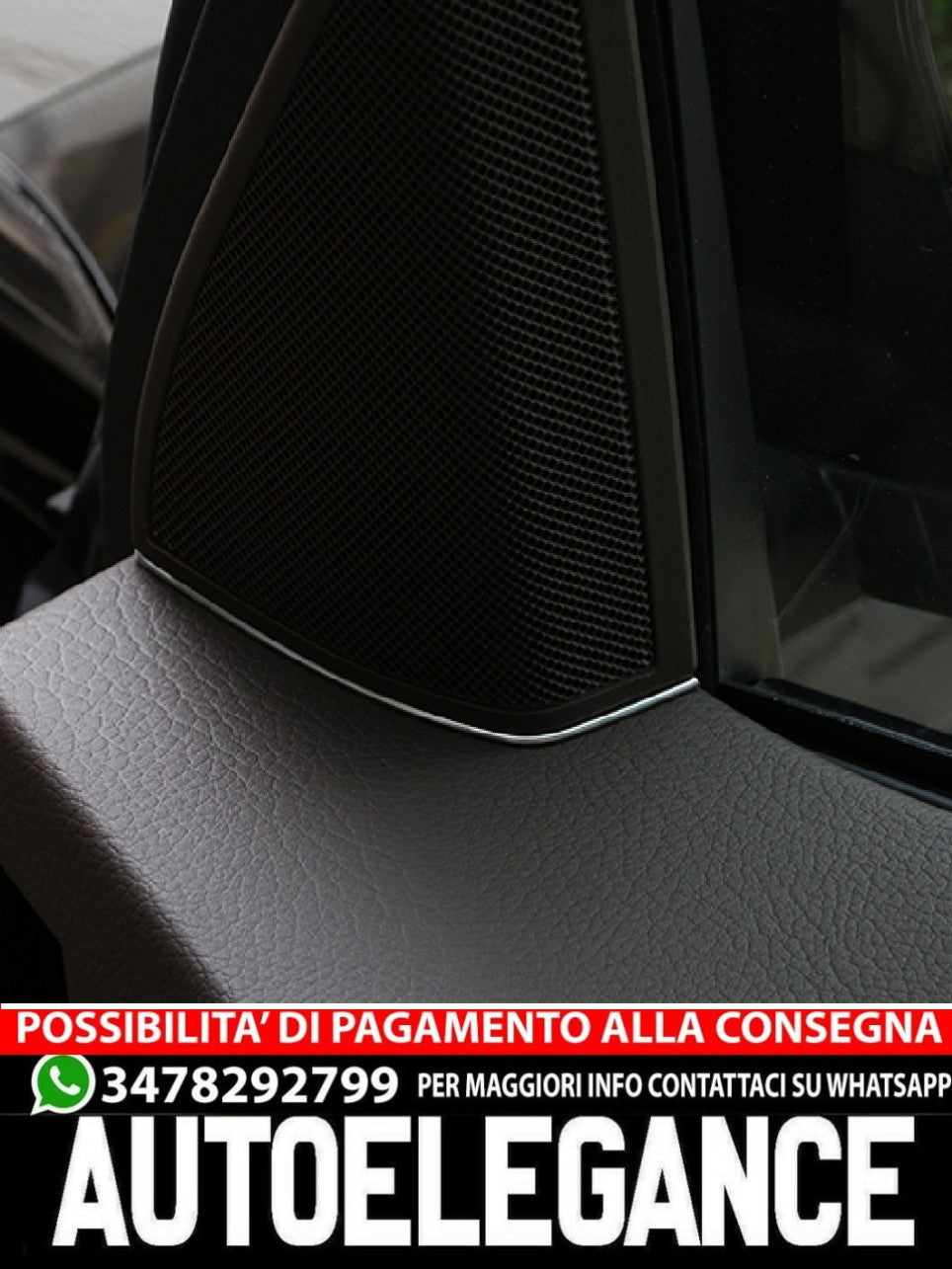For Mercedes X204 GLK class front door chrome speaker panel 