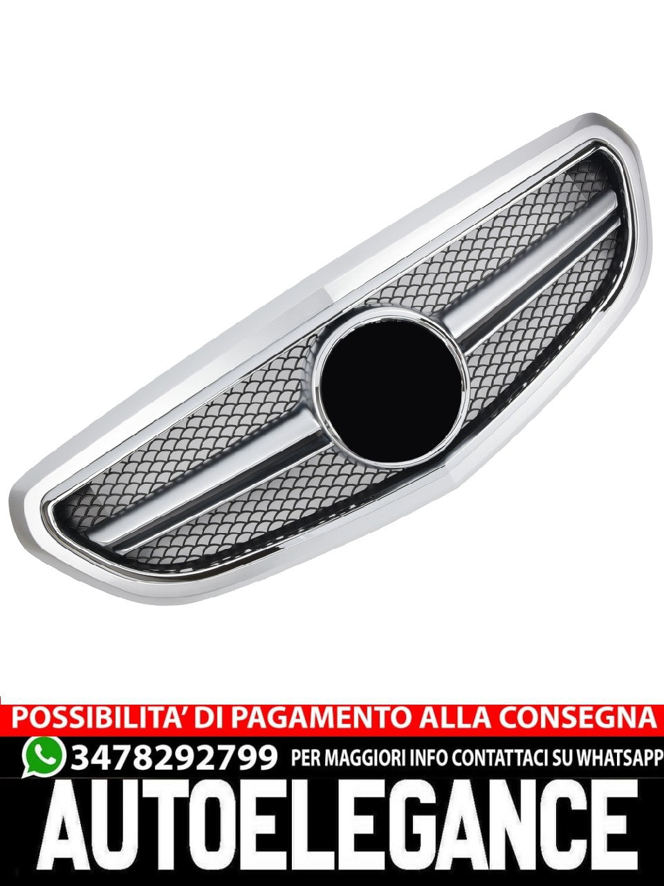 Griglia per Mercedes W212 S212 2013-2016 AVANTGARDE AMG ARGENTO