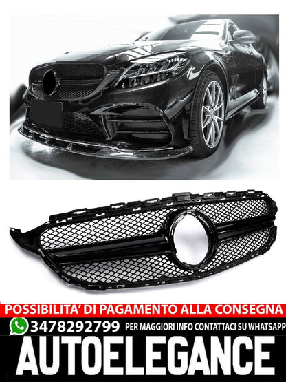 Griglia griglia sportiva per Mercedes W205 C dal 2018 FACELIFT C63 AMG LOOK