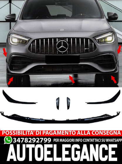 Suitable for Mercedes GLA H247 with AMG equipment FRONT SPOILER FLAPS SPOILER 