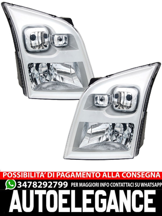 Set fari anteriori per Ford Transit TT9 dal 2006 - motori H4 + LWR