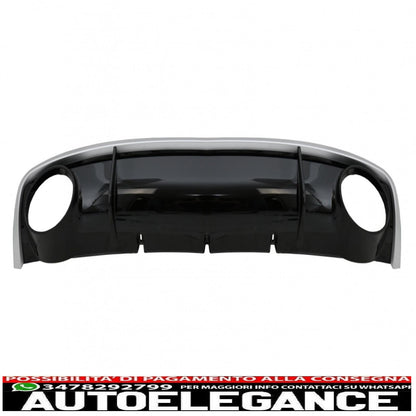 Diffusore e terminali di scarico per mantovana paraurti posteriore adatti per audi a4 b8 b8.5 limousine avant facelift (2012-2015) design rs4