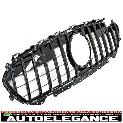 center grille suitable for mercedes cls class c257 (2018-up) gtr design piano black