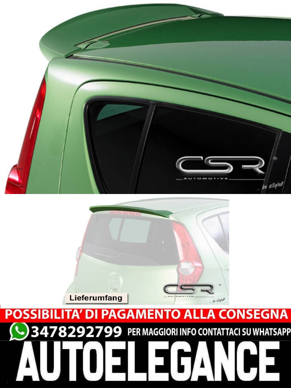 SPOILER suitable for Opel Agila B-29