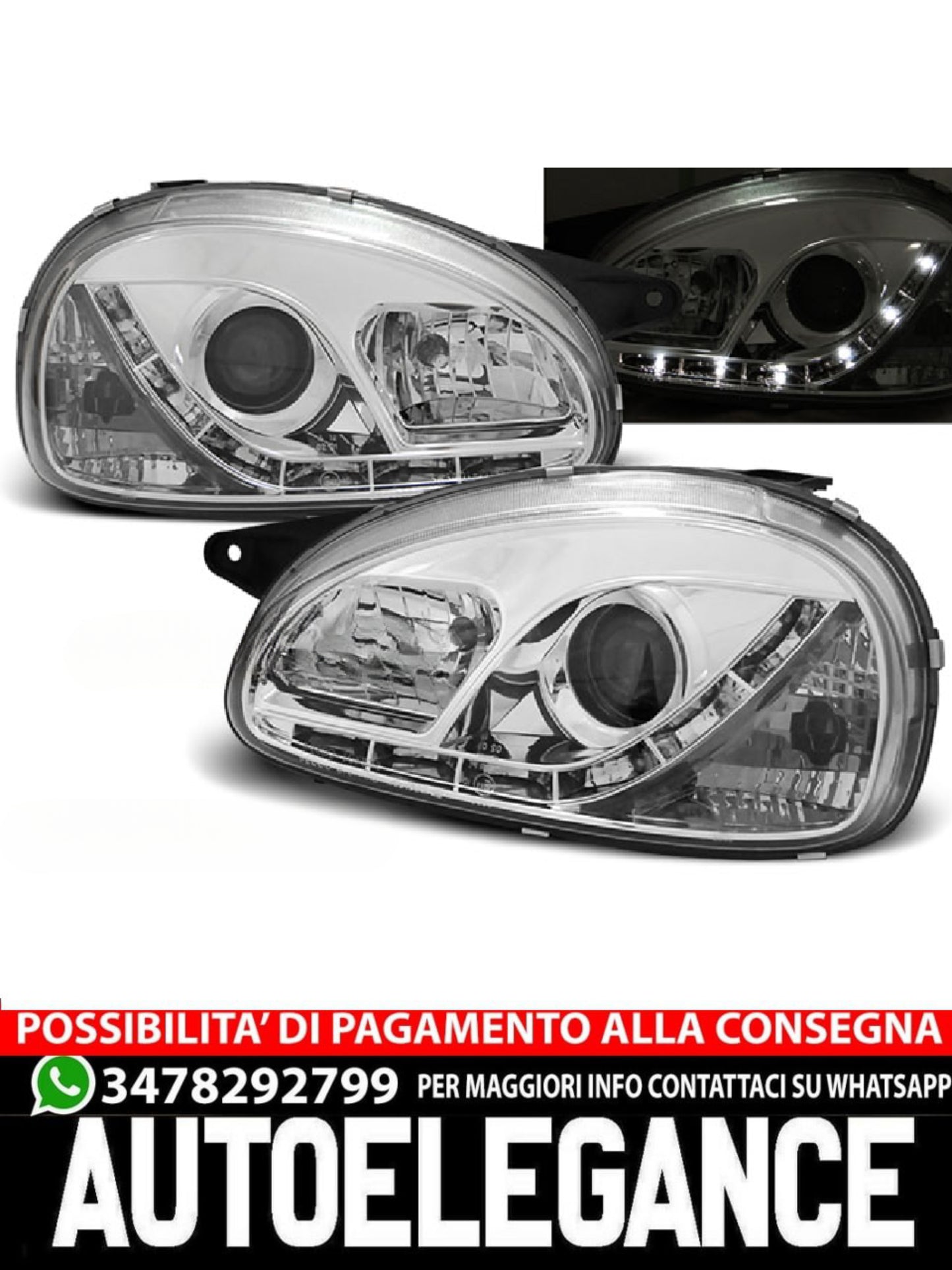 OPEL CORSA B 02.93-10.00 LUCE DIURNA CROMATA