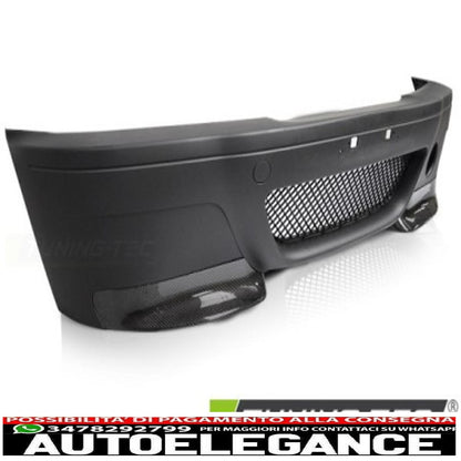 Paraurti anteriore csl look carbonio per bmw e46 4d/5d 98-05