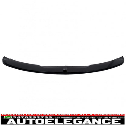 Front bumper spoiler suitable for bmw 3 series e90 e91 lci m-tech (2008-2011) limousine touring piano black 