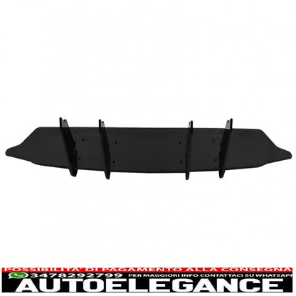 Estensione paraurti posteriore per diffusore adatta per mercedes classe A w177 hatchback a45 s (2018-up) nero