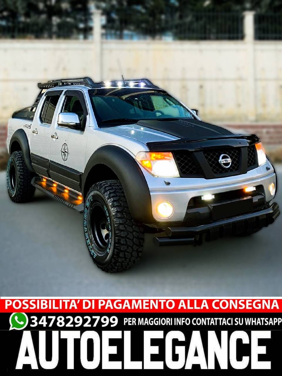 PARAFANGO adatto per NISSAN Navara D40 2010-2014