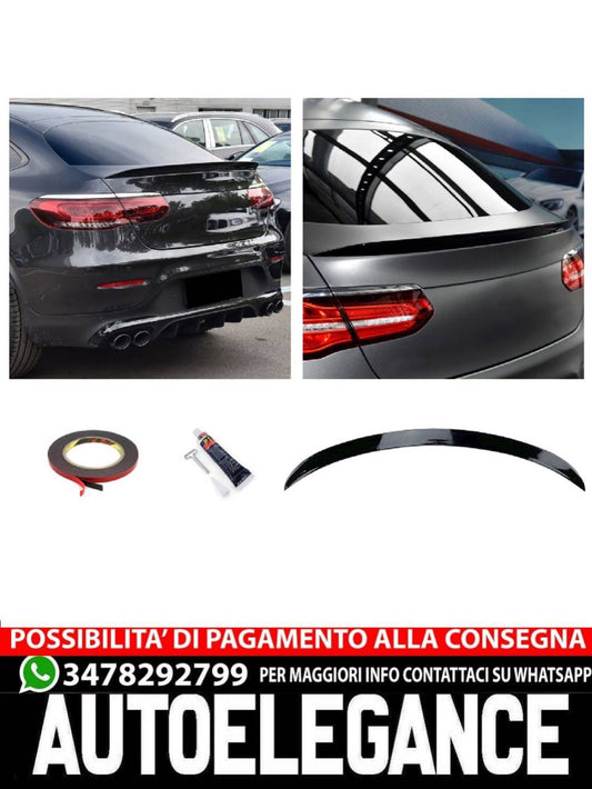 SPOILER POSTERIORE LIP NERO LUCIDO per Mercedes C253 GLC Coupé
