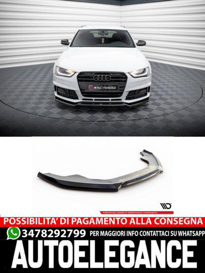 SPLITTER ANTERIORE adatto per V.2 AUDI A4 COMPETITION B8 FACELIFT 2011 - 2015