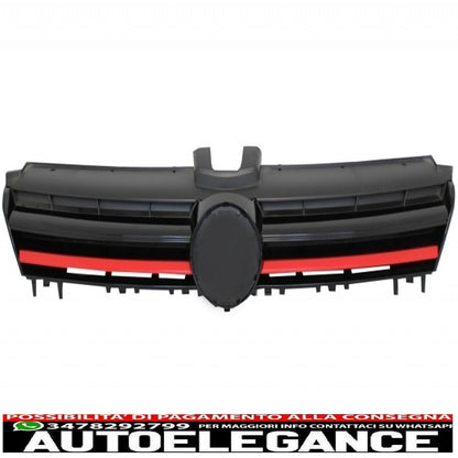 montaggio fari 3d led dinamico flusso sequenziale indicatore di direzione destra con griglia adatto per vw golf 7 vii (2012-2017) rosso r20 gti look