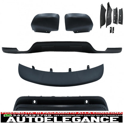 aerodynamic body kit suitable for bmw x5 e70 lci (2011-2013) with rear bumper protection door sill step cover in aluminum