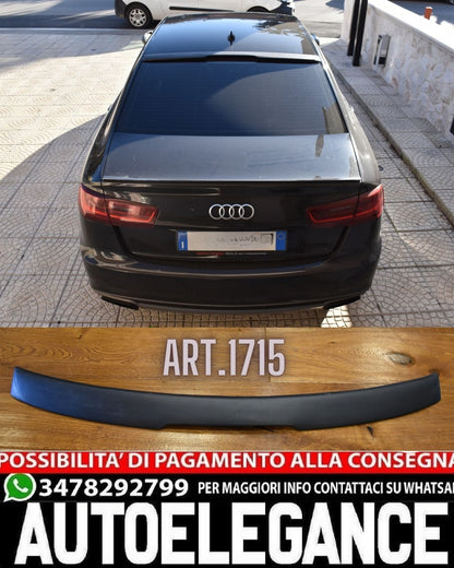 SPOILER LUNOTTO ADATTO PER AUDI A6 4G C7 2011-2018 BERLINA LOOK GREZZO