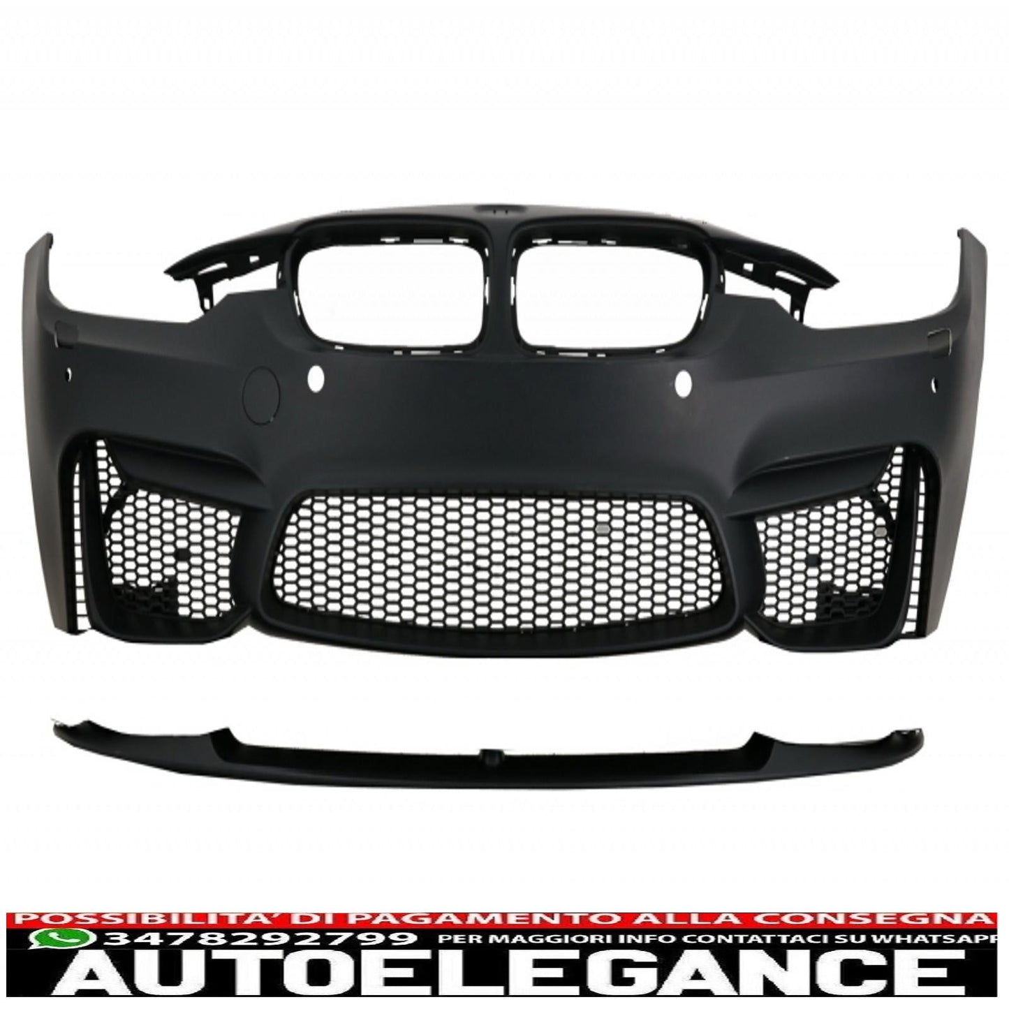 complete body kit suitable for bmw f30 (2011-2019) evo ii m3 cs style with front fenders and carbon bonnet and tips