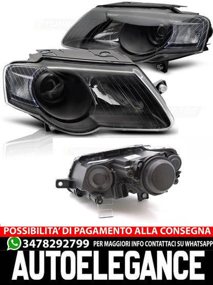 BLACK HEADLIGHTS for VW PASSAT B6 3C 03.05-10 