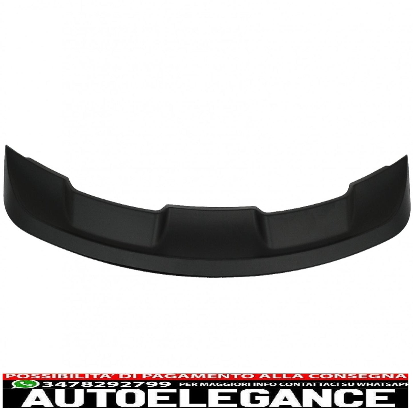 Trunk Spoiler Suitable for Ford Mustang Mk6 Sixth Generation (2015-2020) GT500 Design Matte Black 