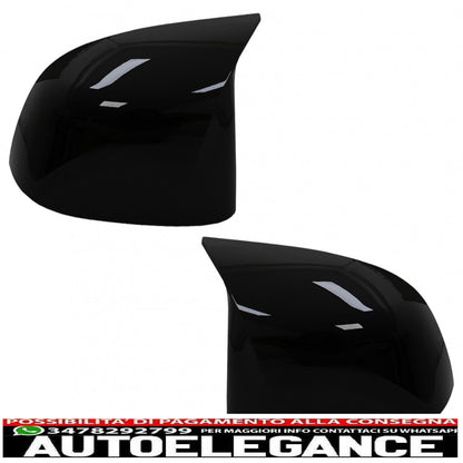 Calotte specchietti adatte per bmw x3 g01 x3 g08 x4 g02 x5 g05 x6 g06 x7 g07 (2017-2020) m sport design nero pianoforte AUTOELEGANCERICAMBI