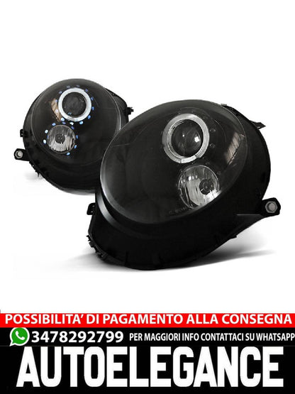 FARI ANTERIORI ANGEL EYES NERO atto per BMW MINI (COOPER) 06-14