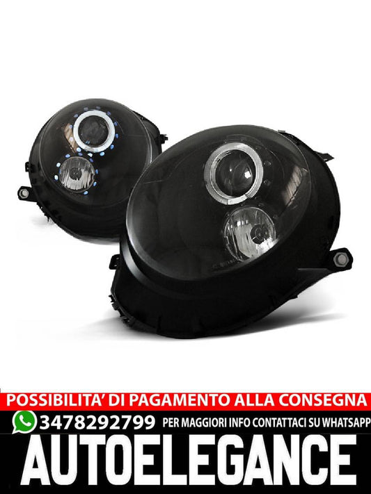 FARI ANTERIORI ANGEL EYES NERO atto per BMW MINI (COOPER) 06-14