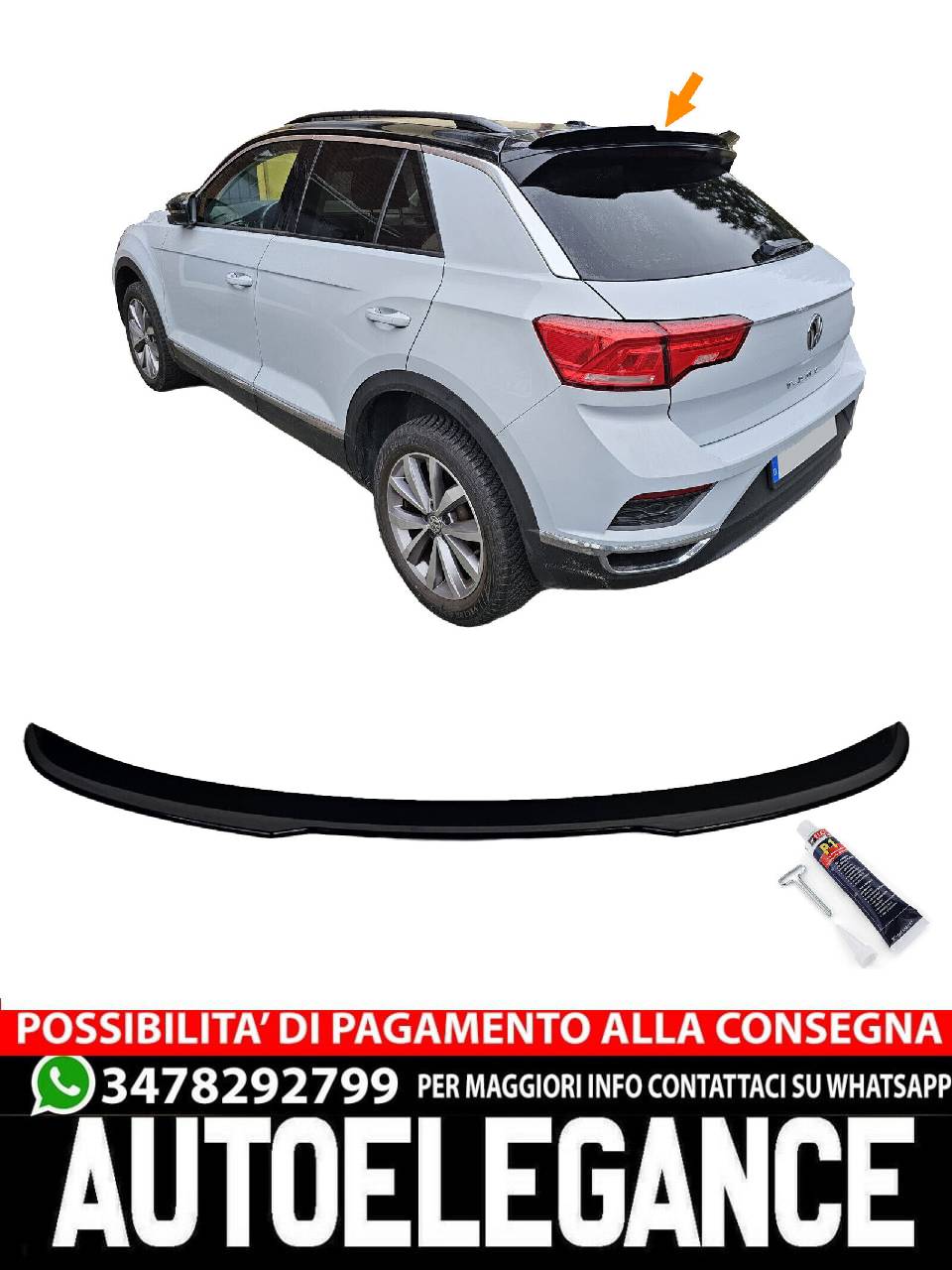 SPOILER adatto per VW T-Roc dal 2017